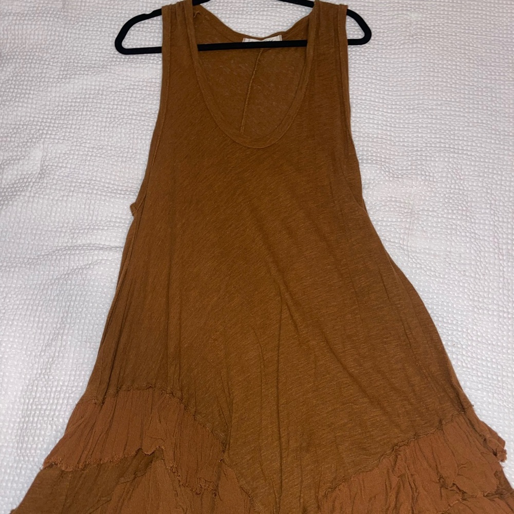 Women's Brown Sleeveless Top